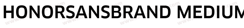 HONORSANSBRAND MEDIUM字体转换